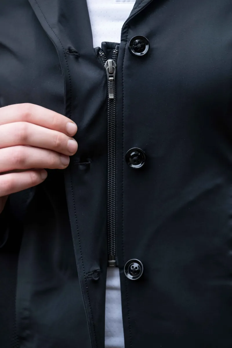 HKM Ladies Hunter Slim Fit Competition Jacket - Deep Blue-2